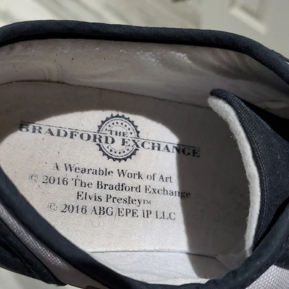 Elvis Presley Black and White Sneakers - Picture 2 of 12